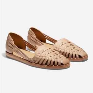 Nisolo Women's Brown Huarache Flats
